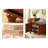 Solid Rubberwood Shoe Cabinet with Seating-1627898022