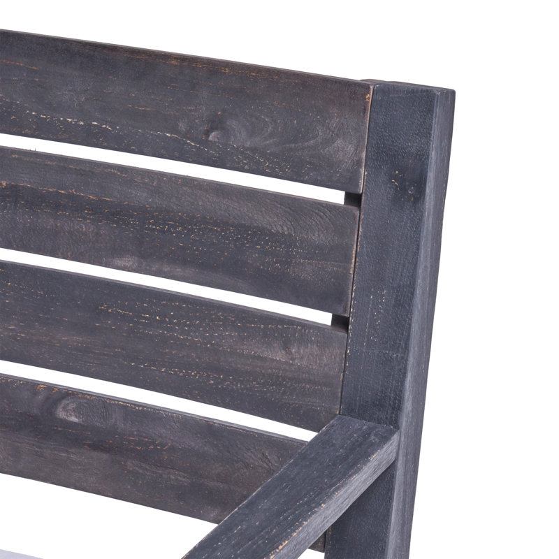 Ensemble de 2 chaises d'extérieur avec coussin, Gris