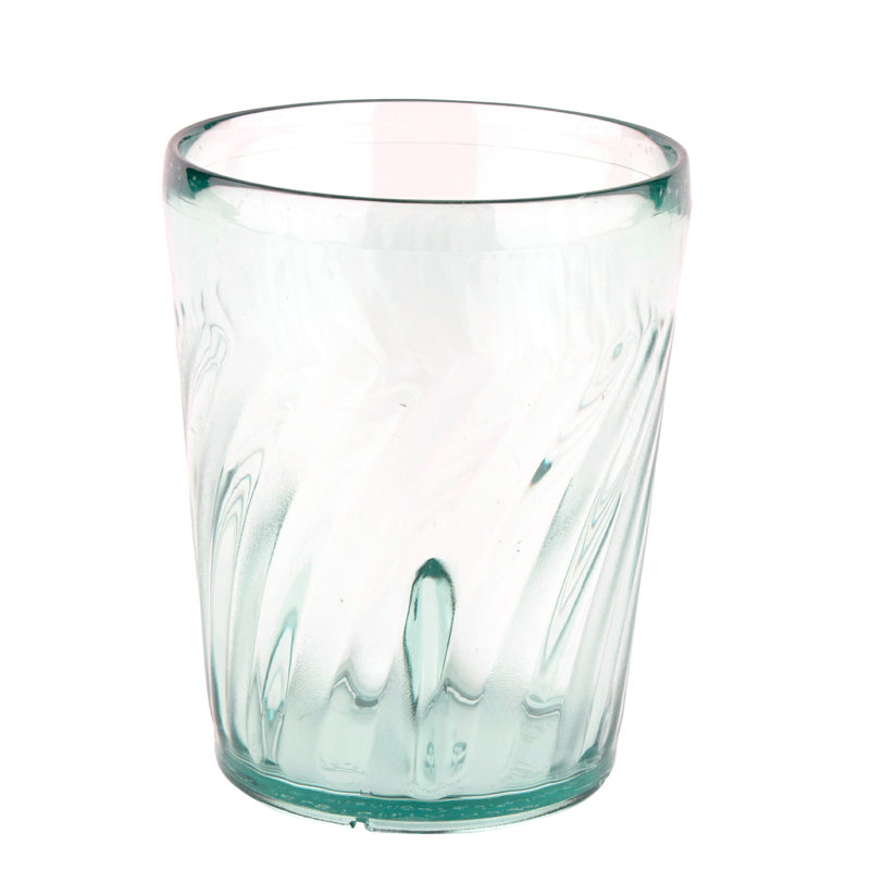 GET Gobelets en plastique incassables sans BPA Tahiti, 9 onces, transparent (ensemble de 12), Verre à vin, Vert