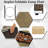 7 Pieces Outdoor Furniture Set with Fire Pit Table and Propane Tank Cover Black-904043344