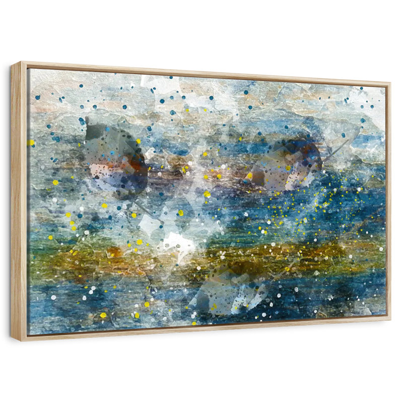 Profondeur de la mer Boville, Cadre flottant en bois naturel, 31 po x 21 po