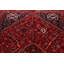 Tapis unique en laine noué à la main style Shiraz des années 1970 de 7 pi 2 po x 10 pi 8 po rouge / bleu Omena