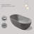 59'' x 29.5'' Soaking Solid Surface Bathtub