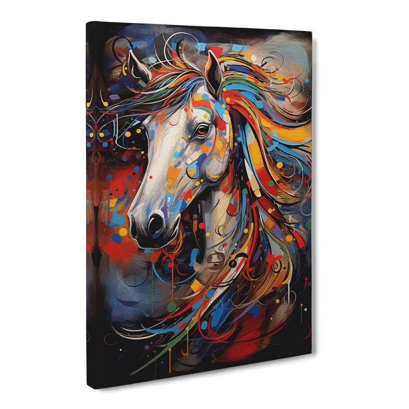 Pony Abstract - No Frame Print, 60cm H x 40cm W x 3cm D