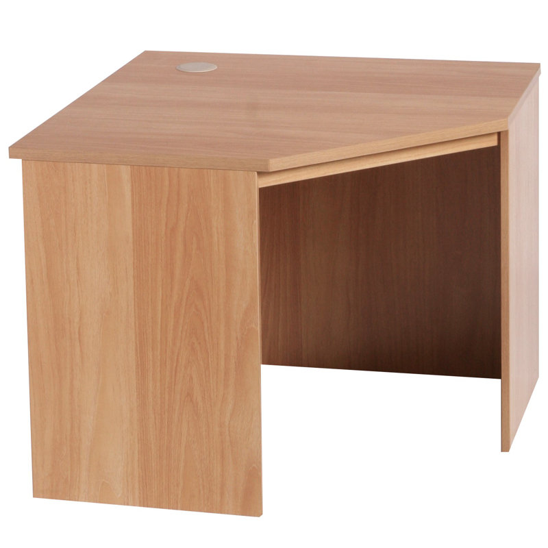 Brittaney Solid Wood Writing Desk, Classic Oak