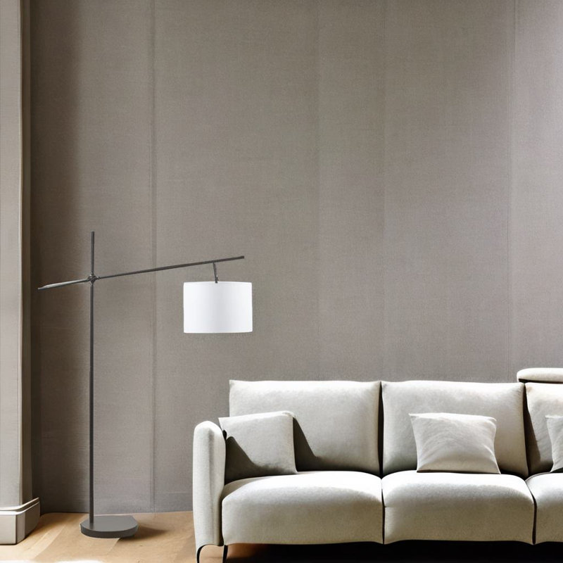 Biscayne 62'' Swing Arm Floor Lamp