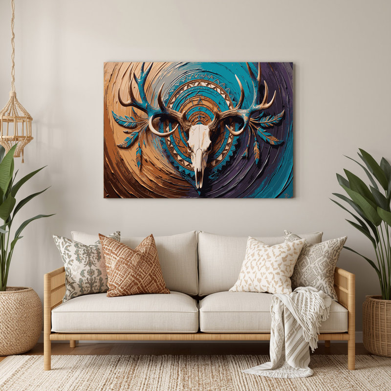 Art mural en métal noir Southwestern Animals, H 240 po x l 360 po x P 0,05 po