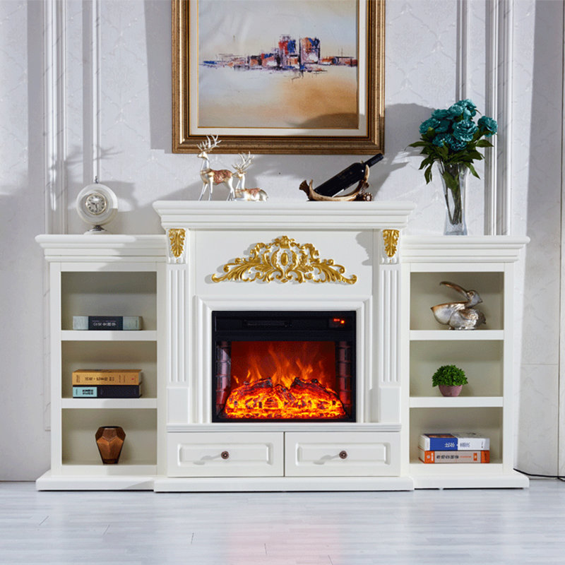 Simple European-style simulated fire electric heating fireplace