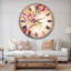 Fleurs mauves - horloge murale-36850838