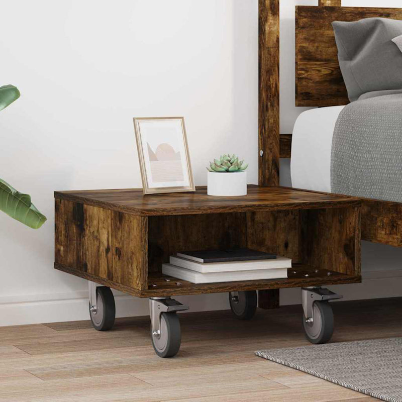 End Table, Smoked Oak