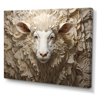 Cozy beige minimalisme mouton I sur toile