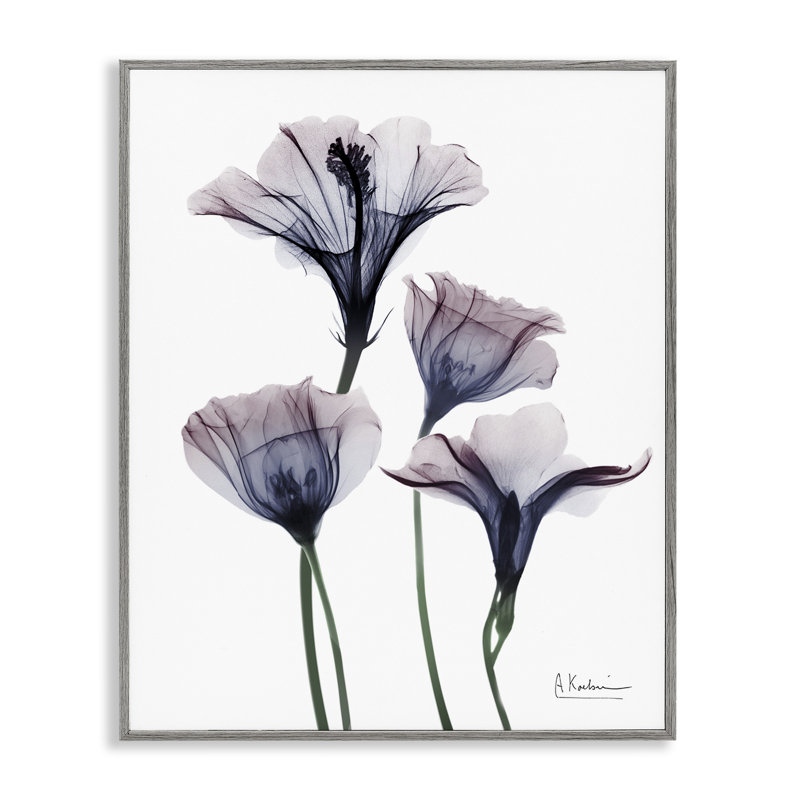 Bountiful Dusk Flowers Framed Giclee, design by Albert Koetsier, 30" H x 24" W, Farmhouse Gray Framed Giclee