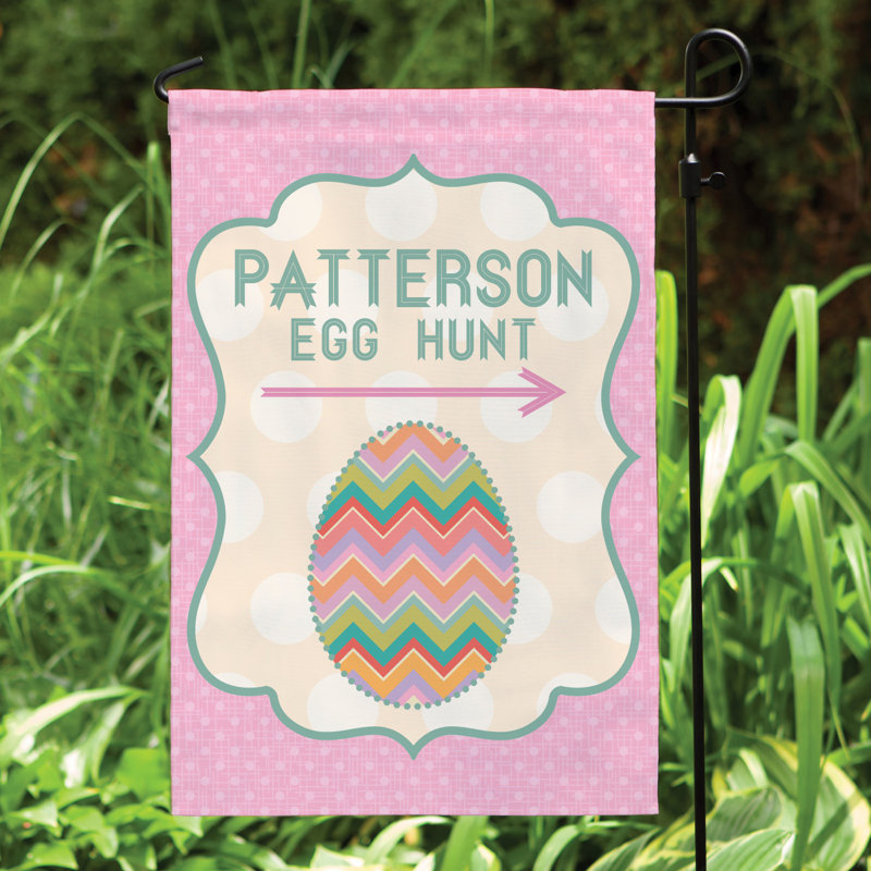 Double Sided 17'' H x 14'' W Polyester Easter Garden Flag, Yes