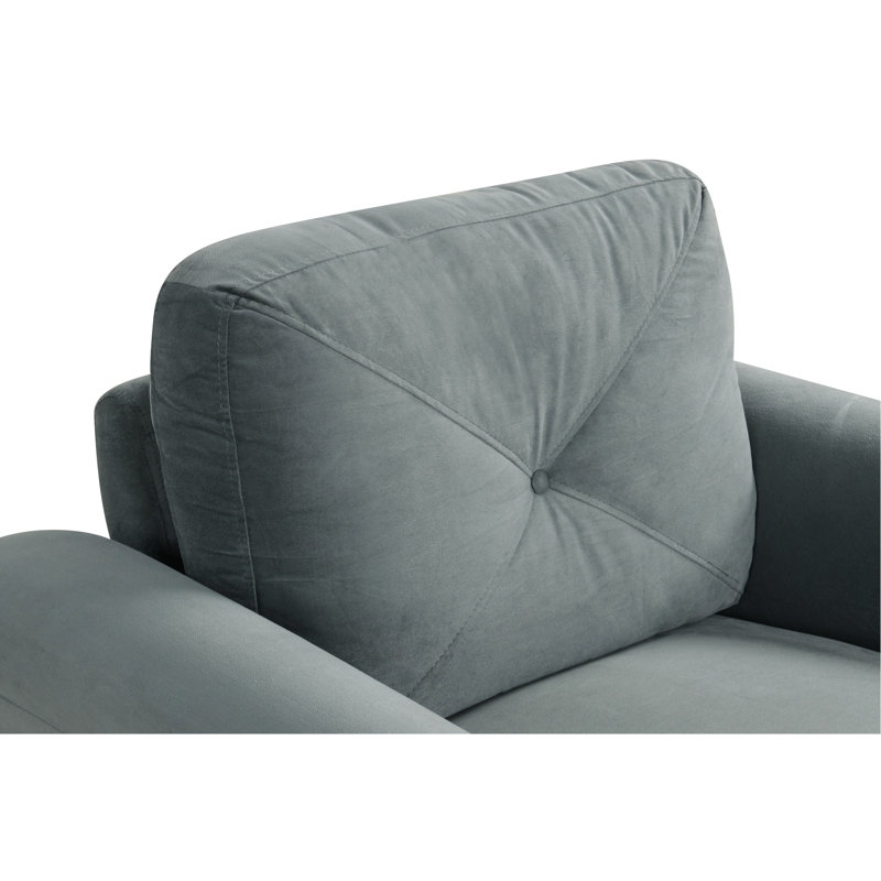 High - End 2 Seat With Gray Velvet Fabric, Thickened Cushions, Detachable Parts And Modular Versatility Comfort Driven Upholstery, Smart Design Versatile Configuration For Office