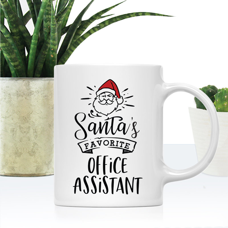 Grande tasse à café Tuileries, « Santa's Favorite Office Assistant »