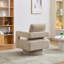 Fauteuil demi-tonneau pivotant rembourré Riqui-1866479126