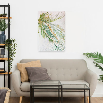 Art contemporain, paysage de printemps moderne et paisible