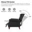 Fauteuil inclinable manuel en cuir véritable de 34,5 po de largeur Amaira (ensemble de 2)-67306411