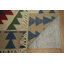 Motif géométrique: petit tapis oriental kilim 4 x 6