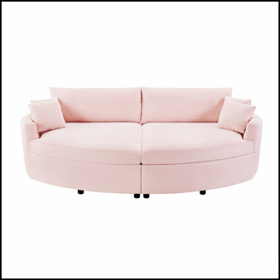 Oversized Double Chaise Lounge Sofa With Deep Seat, USB Ports, And Corduroy Upholstery For Ultimate Comfort And Convenience
