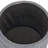 16" Round Upholstered Linen Storage Ottoman-1137504638