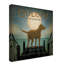 «Moonrise Yellow Dog - Golden Pond» par Ryan Fowler, impression sur toile-31878287