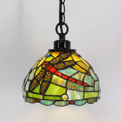 Luminaire suspendu dôme noir mat à 1 lumière Bobby