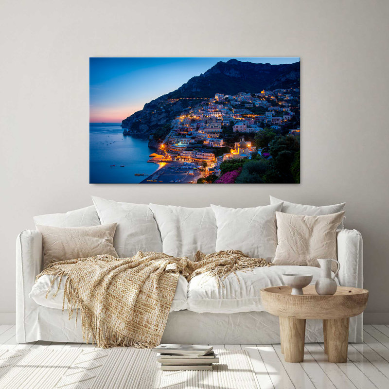 "Positano Evening" par Danita Delimont, reproduction sur toile, H 18 po x l 30 po x P 1 po