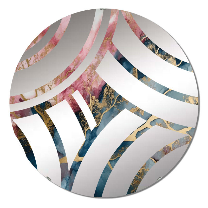 Faithia - Centre Wave Decorative Mirror, 23,6 po x 23,6 po