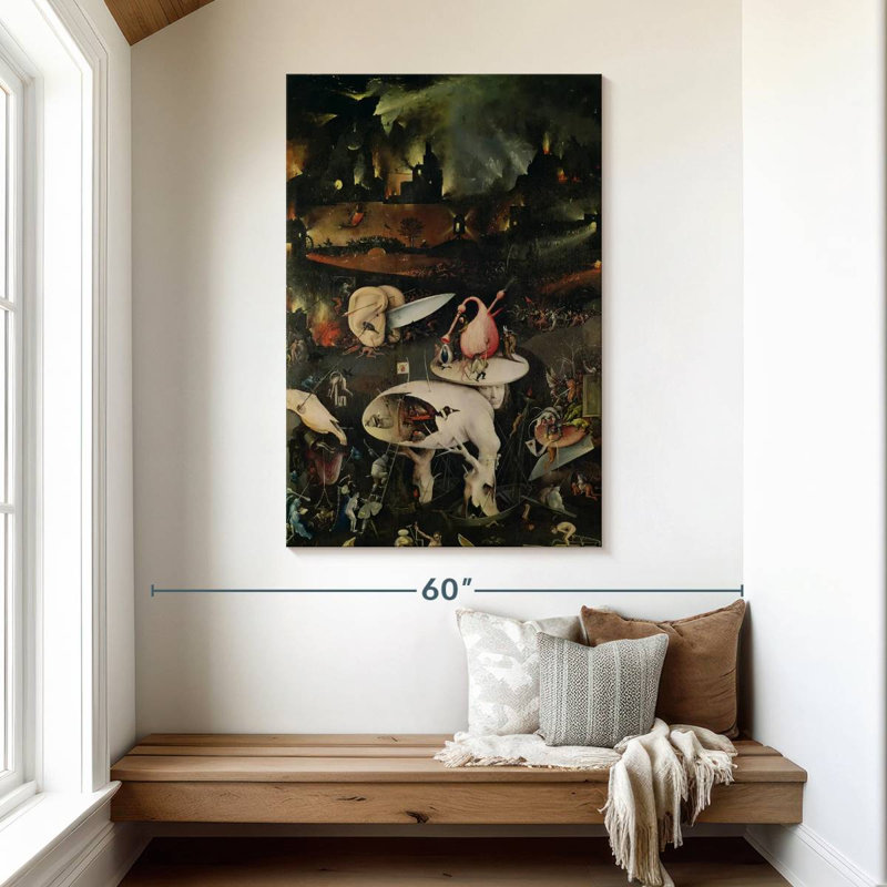 Kelan, le jardin des délices terrestres VII, H 48 po x l 32 po