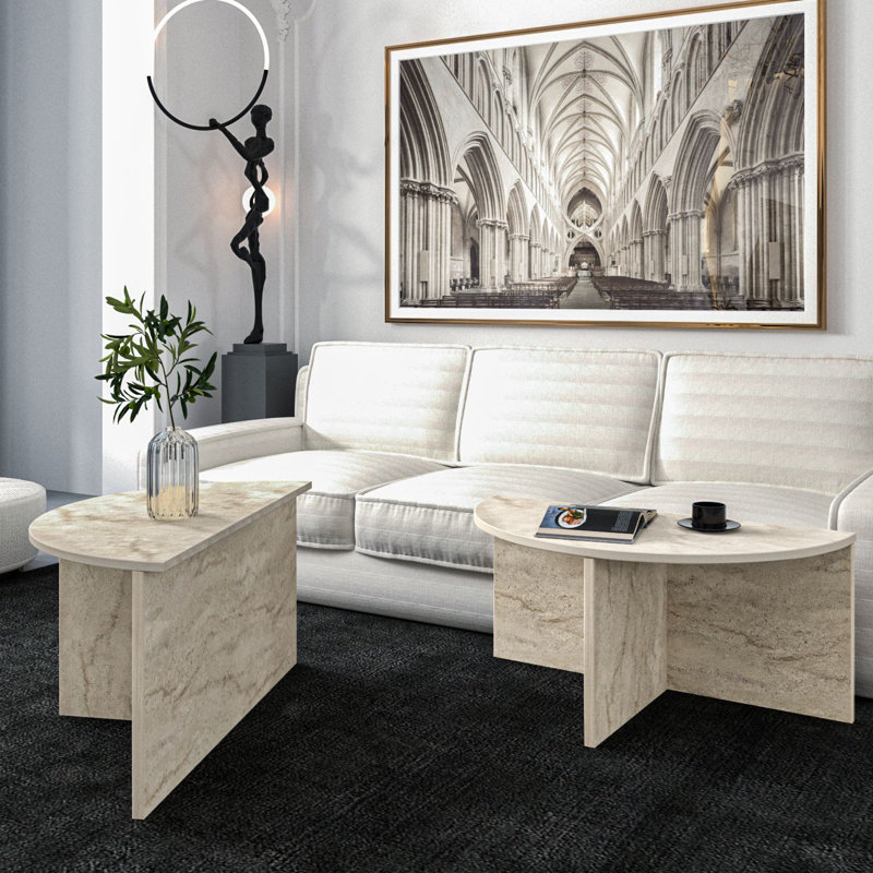 Table basse, Travertin