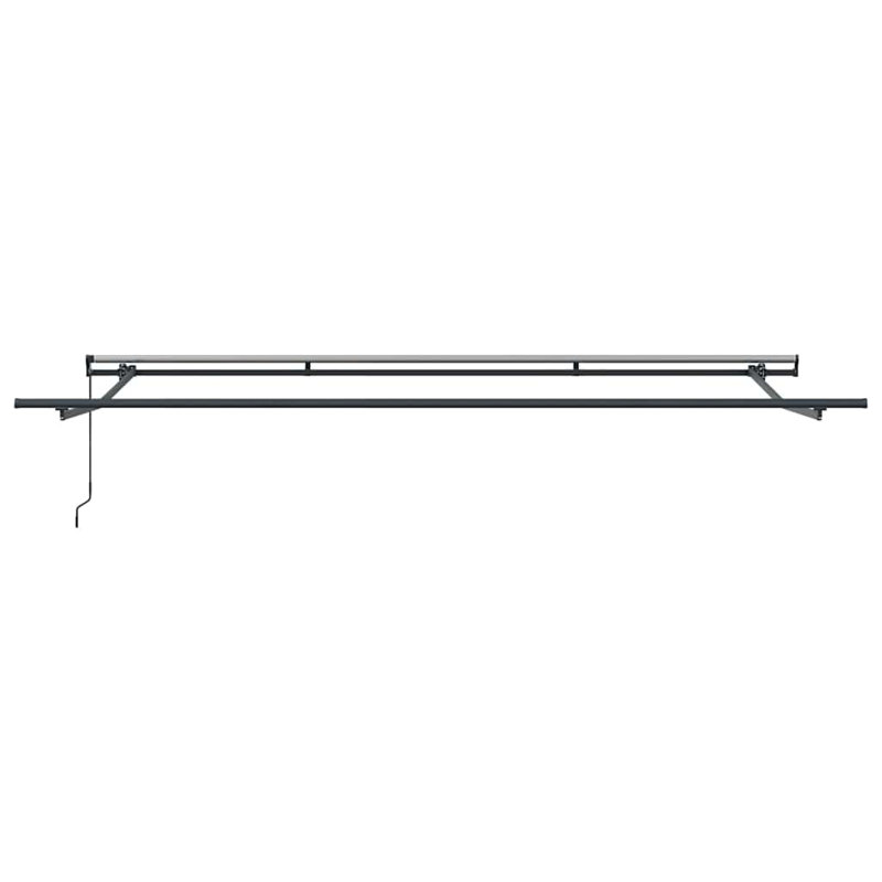 VidaXL Retractable Door / Window Awning, 400 cm W x 300 cm D, Anthracite