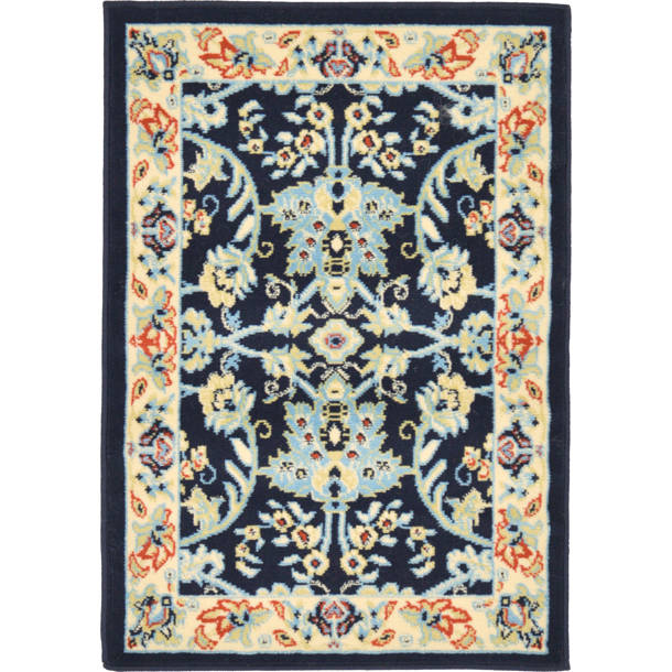 Charlton Home® Hanan Performance Turquoise Rug & Reviews | Wayfair