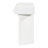 Space-saving Geometric Solid Mdf Entryway Table, Stylish White Hallway Solution