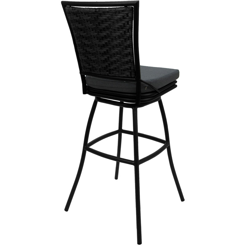 Gris anthracite - siège noir de 34 po, Noir, Gris