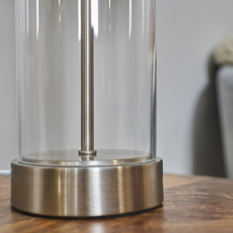 Lamp, Grey/Chrome