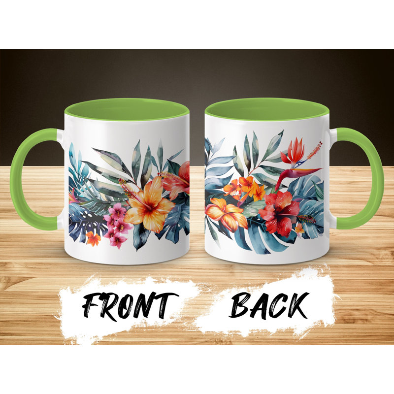 Ceramic Coffee Mug, Light Green