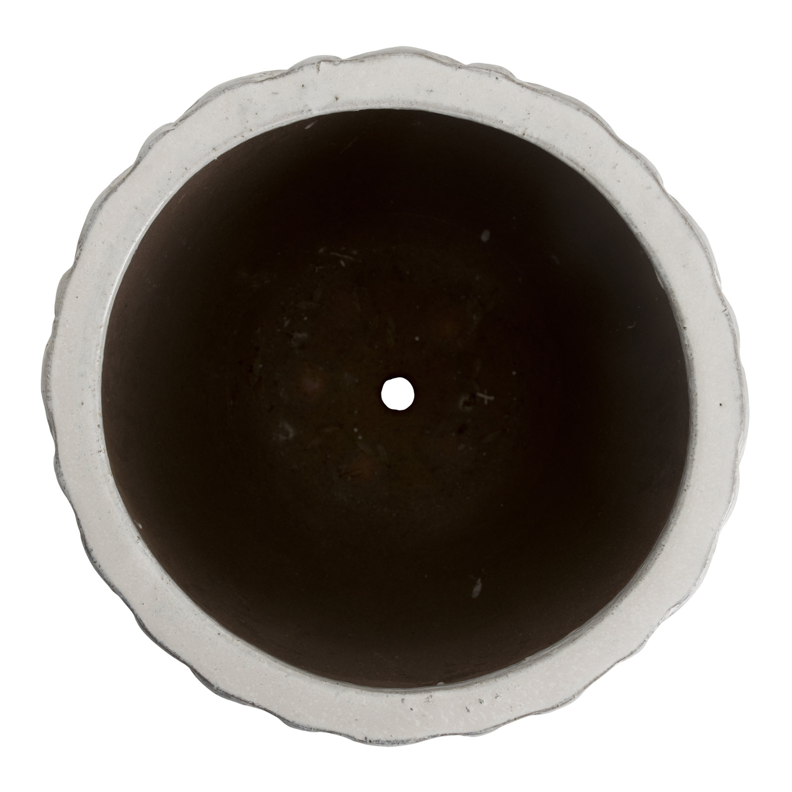 17" Ceramic Pot Planter, 22" H x 17" W x 17" D, Gray