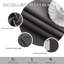 Premium Blackout Eyelet Curtain Panels - Thermal Insulated, Noise Reducing Grommet Room Darkening Window Curtains for Bedroom and Living Room-244191460-244191463