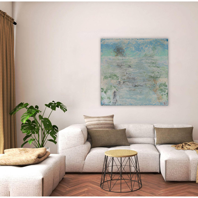 Abstract "Tides of Color" Canvas Wall Art By , 12" H x 12" W, Wrapped Canvas