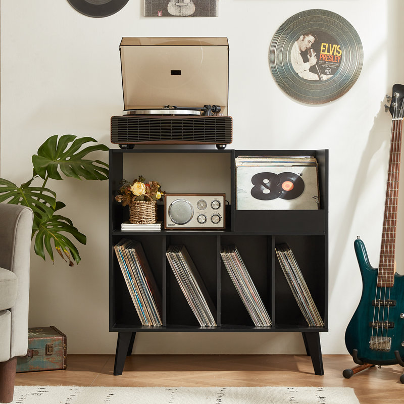 Grand support pour tourne-disque, Noir