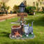 Statue de jardinière chat pour décoration extérieure
