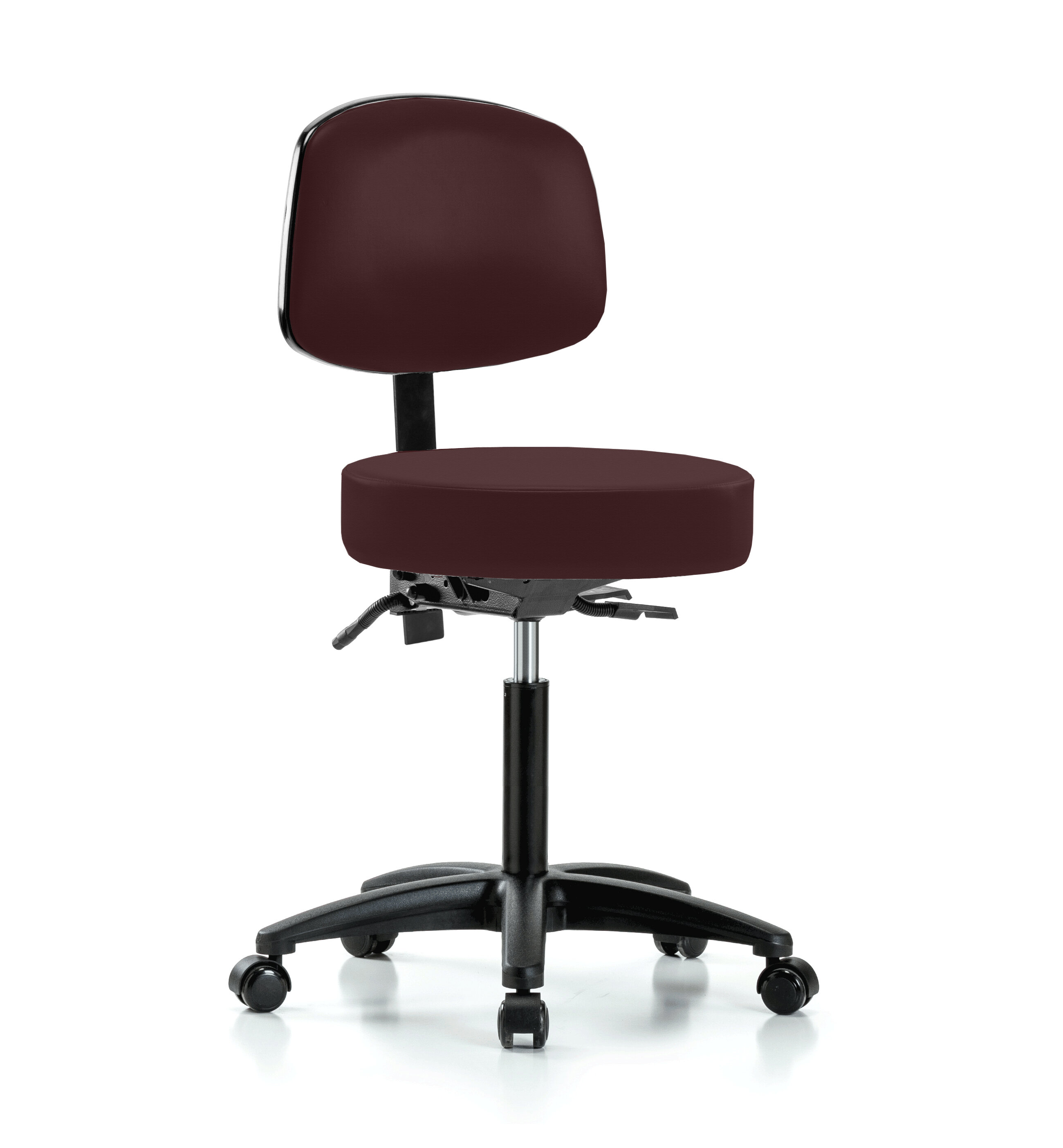 Perch Chairs Stools Backed Adjustable Height Ergonomic Lab Stool