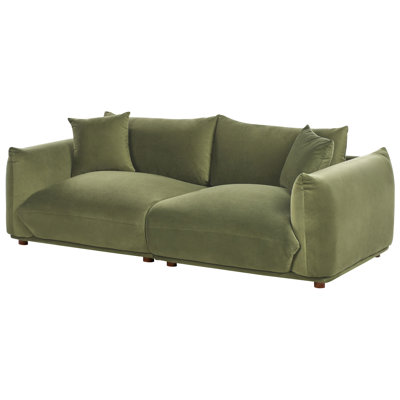 LUVOS 3 Seater Velvet Sofa