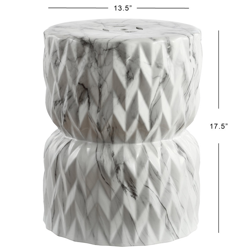 Tabouret de jardin en céramique Lampkin