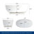 Forma 59'' Freestanding Bathtub Solid Surface Freestanding Soaking Tub