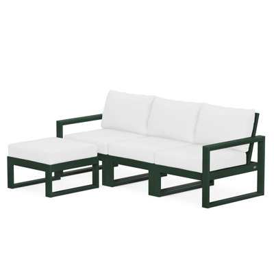POLYWOOD EDGE Modular Deep Seating Set with Ottoman