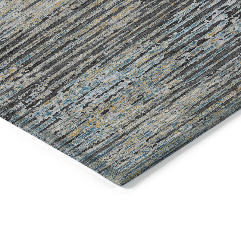 Tapis en granite Christain ACN1268 intérieur / extérieur lavable à la machine, Rectangulaire 3 pi x 5 pi