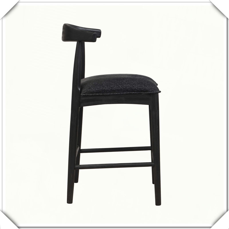 Ensemble de 2 tabourets de comptoir en tissu Pratique, polyvalent, durable, élégant, compact, confortable