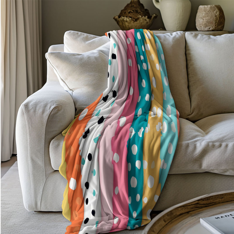 Spot Sparkle - couverture Sherpa de qualité supérieure 1 pièce, Grand lit